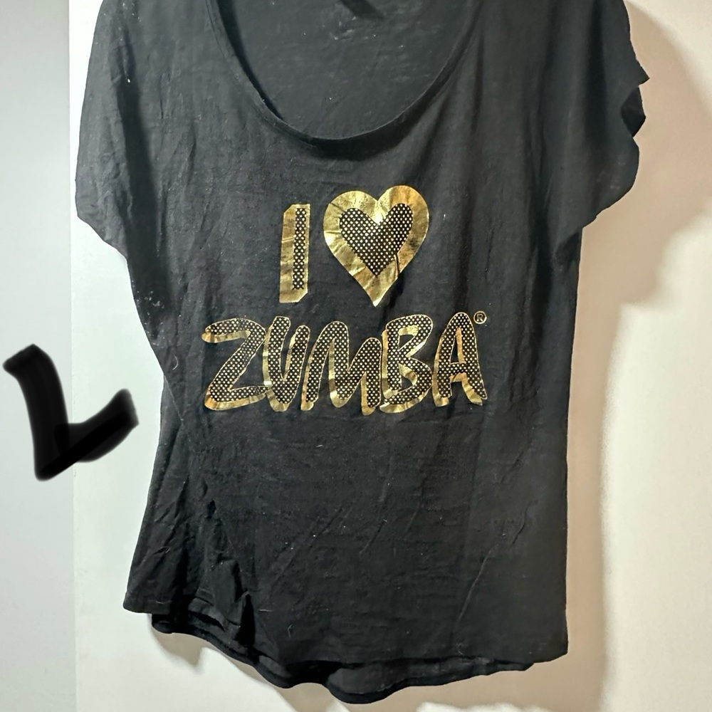 Zumba Fitness Black Short Sleeve Tee